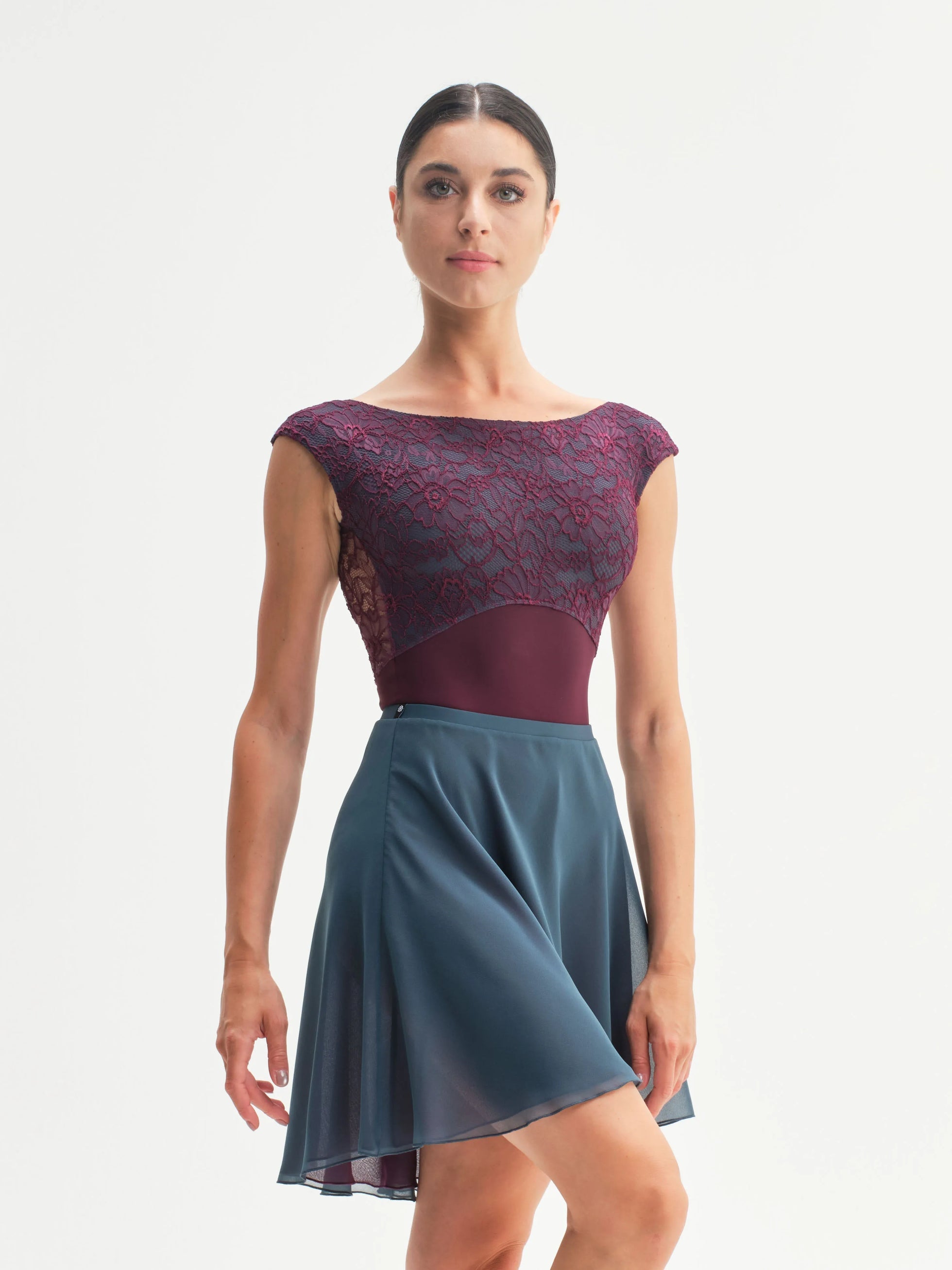 デラロミラノ ダブルソーニョ スカート DellaLo' Double Sogno Skirt • Ardesia/Vinaccia
