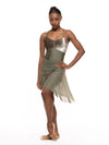 エレベ ダンスウェア マッケンジーレオタード ダスティ・オリーブ・クラッシュド・ベルベット Eleve Dancewear Mackenzie Leotard Dusty Olive Crushed Velvet RTW