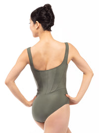 エレベ ダンスウェア ダイアナ レオタード ダスティ オリーブ Eleve Dancewear Diana Leotard Dusty Olive RTW