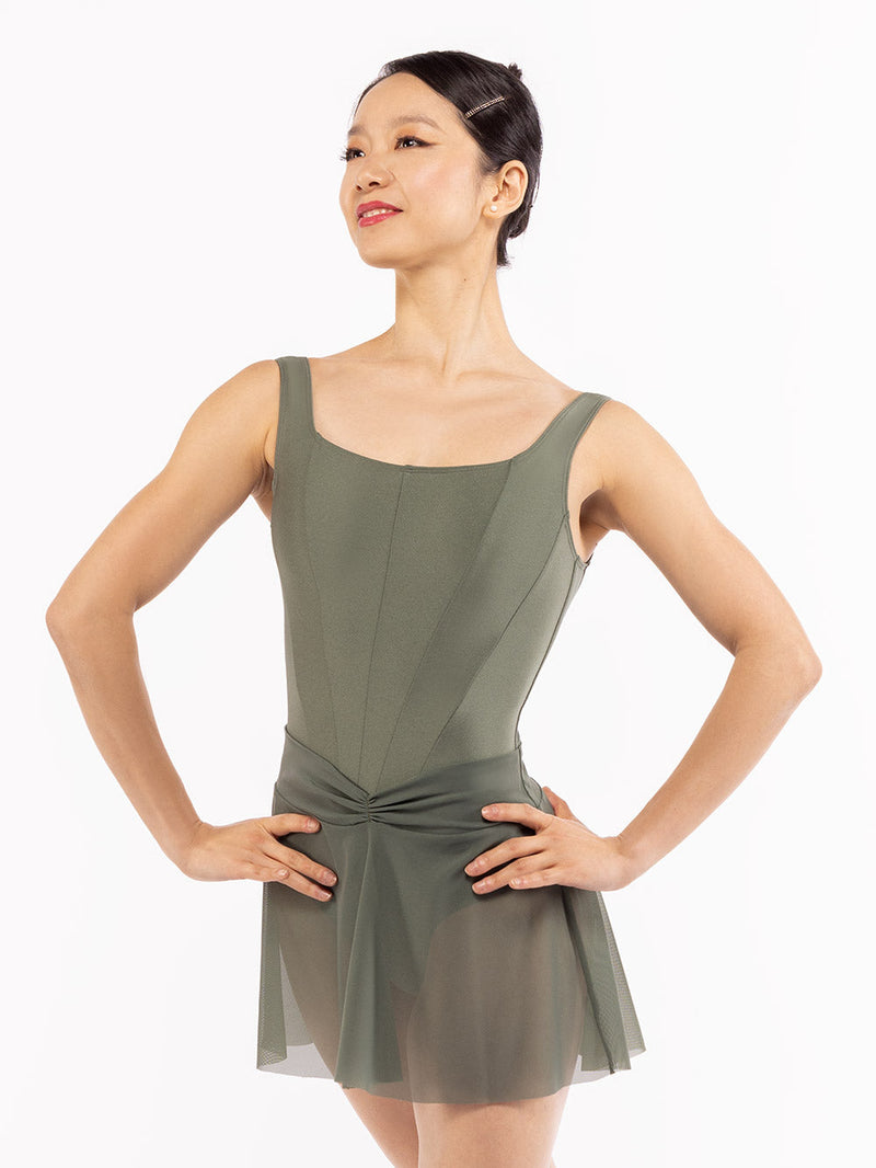 エレベ ダンスウェア ダイアナ レオタード ダスティ オリーブ Eleve Dancewear Diana Leotard Dusty Olive RTW