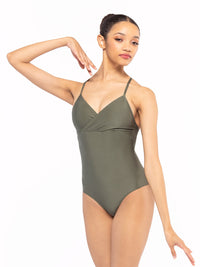 エレベ ダンスウェア ナオミ・レオタード ダスティ・オリーブ Eleve Dancewear Naomi Leotard Dusty Olive RTW