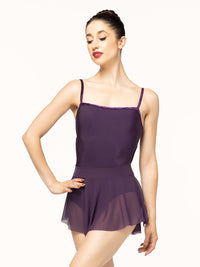 エレベ ダンスウェア ヒップスター・スカート Eleve Dancewear Hipster Skirt Eggplant Mesh RTW