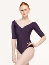 *エレベ ダンスウェア ステラ レオタード Eleve Dancewear Stella Leotard Eggplant RTW