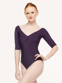 *エレベ ダンスウェア ステラ レオタード Eleve Dancewear Stella Leotard Eggplant RTW