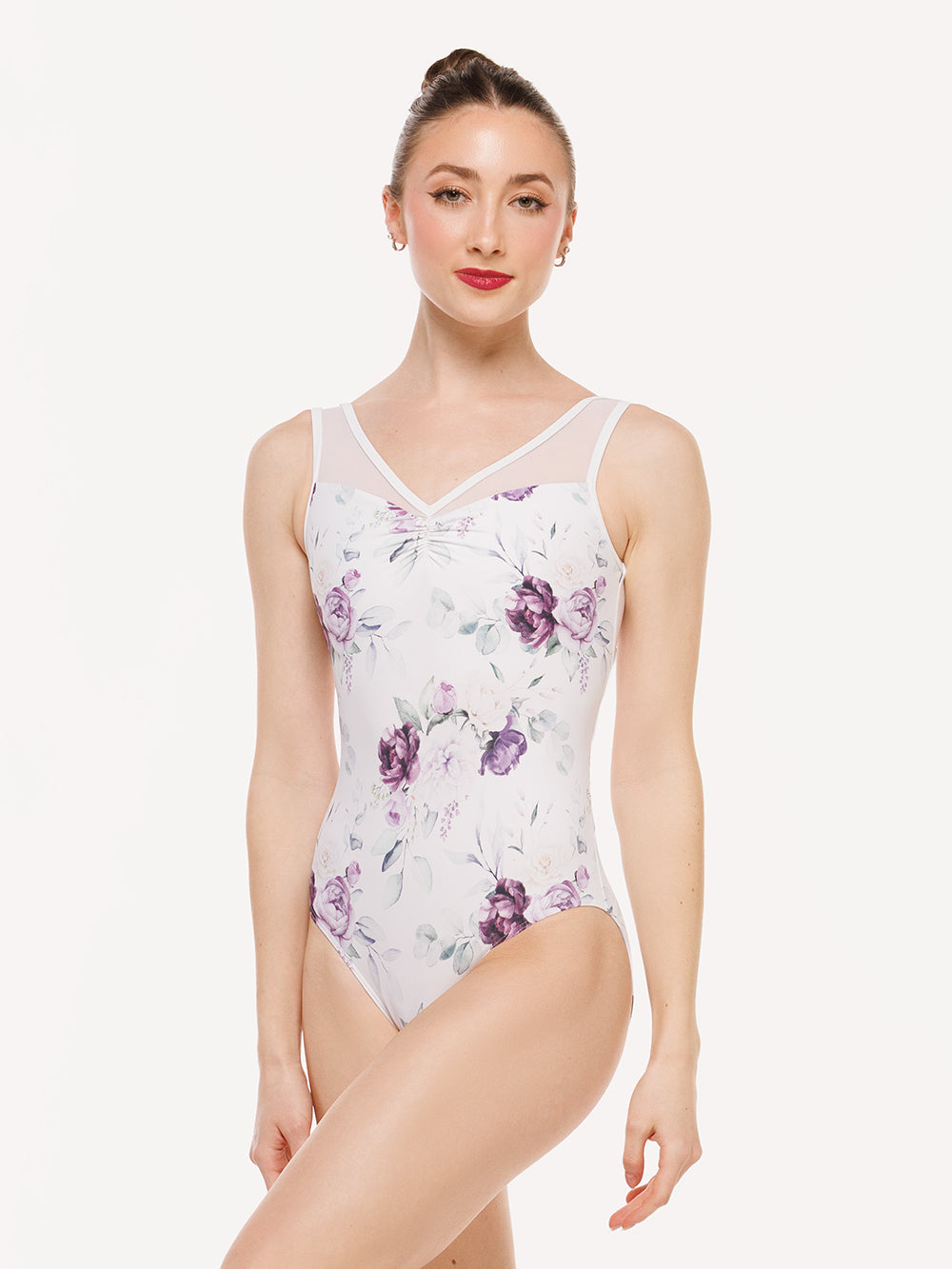 エレベ ダンスウェア ファビオラ・レオタード Eleve Dancewear Fabiola Leotard Moonlit Garden White RTW