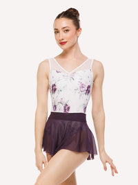 エレベ ダンスウェア ファビオラ・レオタード Eleve Dancewear Fabiola Leotard Moonlit Garden White RTW