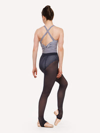 エレベ ダンスウェア スティラップバックシームタイツ エクリプスメッシュ Eleve Dancewear Stirrup Back Seam Tights Eclipse Mesh RTW