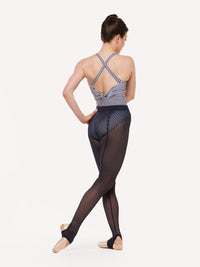 エレベ ダンスウェア スティラップバックシームタイツ エクリプスメッシュ Eleve Dancewear Stirrup Back Seam Tights Eclipse Mesh RTW