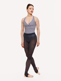 エレベ ダンスウェア スティラップバックシームタイツ エクリプスメッシュ Eleve Dancewear Stirrup Back Seam Tights Eclipse Mesh RTW