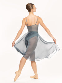 エレベ ダンスウェア シフォン・リハーサル・スカート Eleve Dancewear Chiffon Rehearsal Skirt Blue Agave RTW