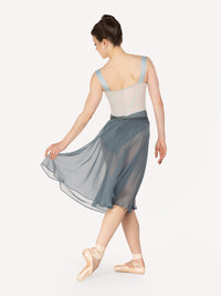 エレベ ダンスウェア シフォン・リハーサル・スカート Eleve Dancewear Chiffon Rehearsal Skirt Blue Agave RTW