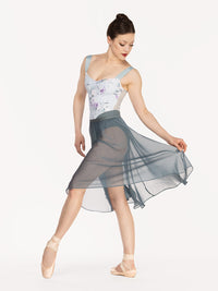 エレベ ダンスウェア シフォン・リハーサル・スカート Eleve Dancewear Chiffon Rehearsal Skirt Blue Agave RTW