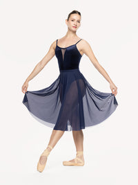 エレベダンスウェア サークルスカート ダークネイビーメッシュ Eleve Dancewear Circle Skirt Dark Navy Mesh RTW