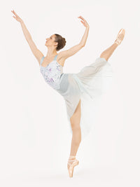 エレベ ダンスウェア レイチェル レオタード ムーンリット・ガーデン・ベイビーブルー Eleve Dancewear Mila Leotard Moonlit Garden Baby Blue RTW