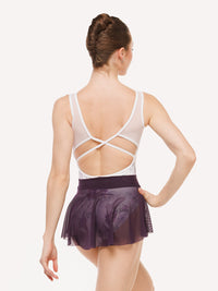 エレベ ダンスウェア ヒップスター・スカート Eleve Dancewear Hipster Skirt Eggplant Mesh RTW