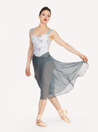 エレベ ダンスウェア レイチェル レオタード ムーンリット・ガーデン・ベイビーブルー Eleve Dancewear Mila Leotard Moonlit Garden Baby Blue RTW