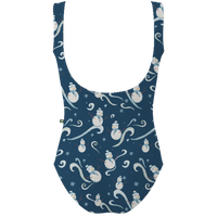 ラッキーレオ Luckyleo Navy Frosty Kids Crescent Leotard