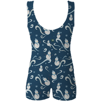 ラッキーレオ Luckyleo Navy Frosty Shine Shorts Unitard