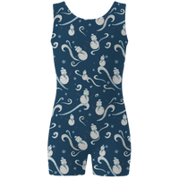 ラッキーレオ Luckyleo Navy Frosty Shine Shorts Unitard