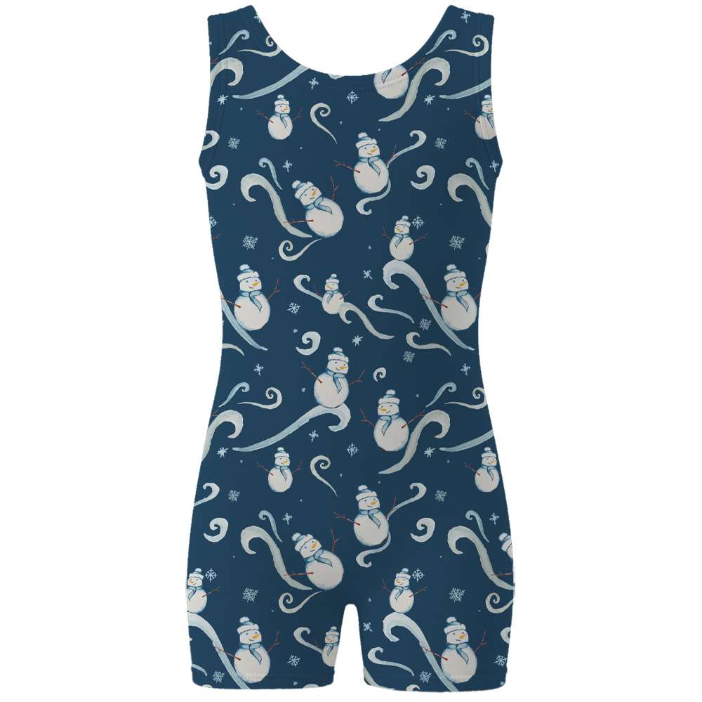 ラッキーレオ Luckyleo Navy Frosty Shine Shorts Unitard