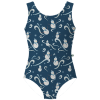ラッキーレオ Luckyleo Navy Frosty Kids Crescent Leotard