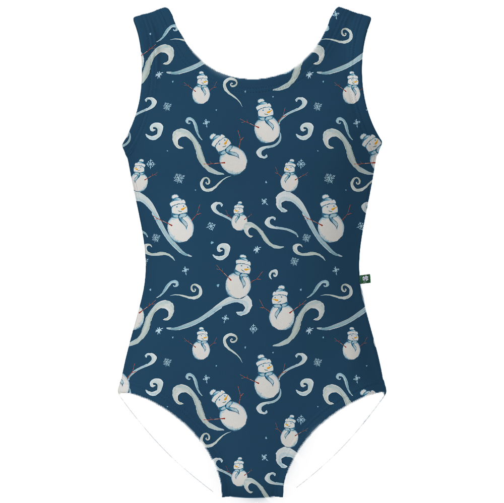 ラッキーレオ Luckyleo Navy Frosty Kids Crescent Leotard