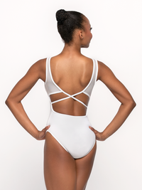 エレベ ダンスウェア ファビオラ・レオタード Eleve Dancewear Fabiola Leotard Stage White RTW