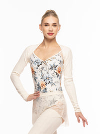 エレベ ダンスウェア シュラグ Eleve Dancewear Shrug Knit Cream RTW