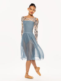 *エレベ ダンスウェア シフォン・リハーサル・スカート Eleve Dancewear Chiffon Rehearsal Skirt Light Jean RTW