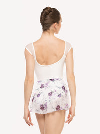 エレベ ダンスウェア セリーヌ レオタード Eleve Dancewear Celine Short Sleeve White Leotard RTW