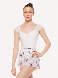 エレベ ダンスウェア フレアースカート Eleve Dancewear Flare Skirt Moonlit Garden White Mesh RTW