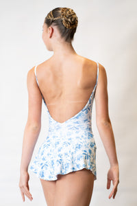 ダンスドパリ スカート Danse de Paris Patterned Skirt Flora Bleu