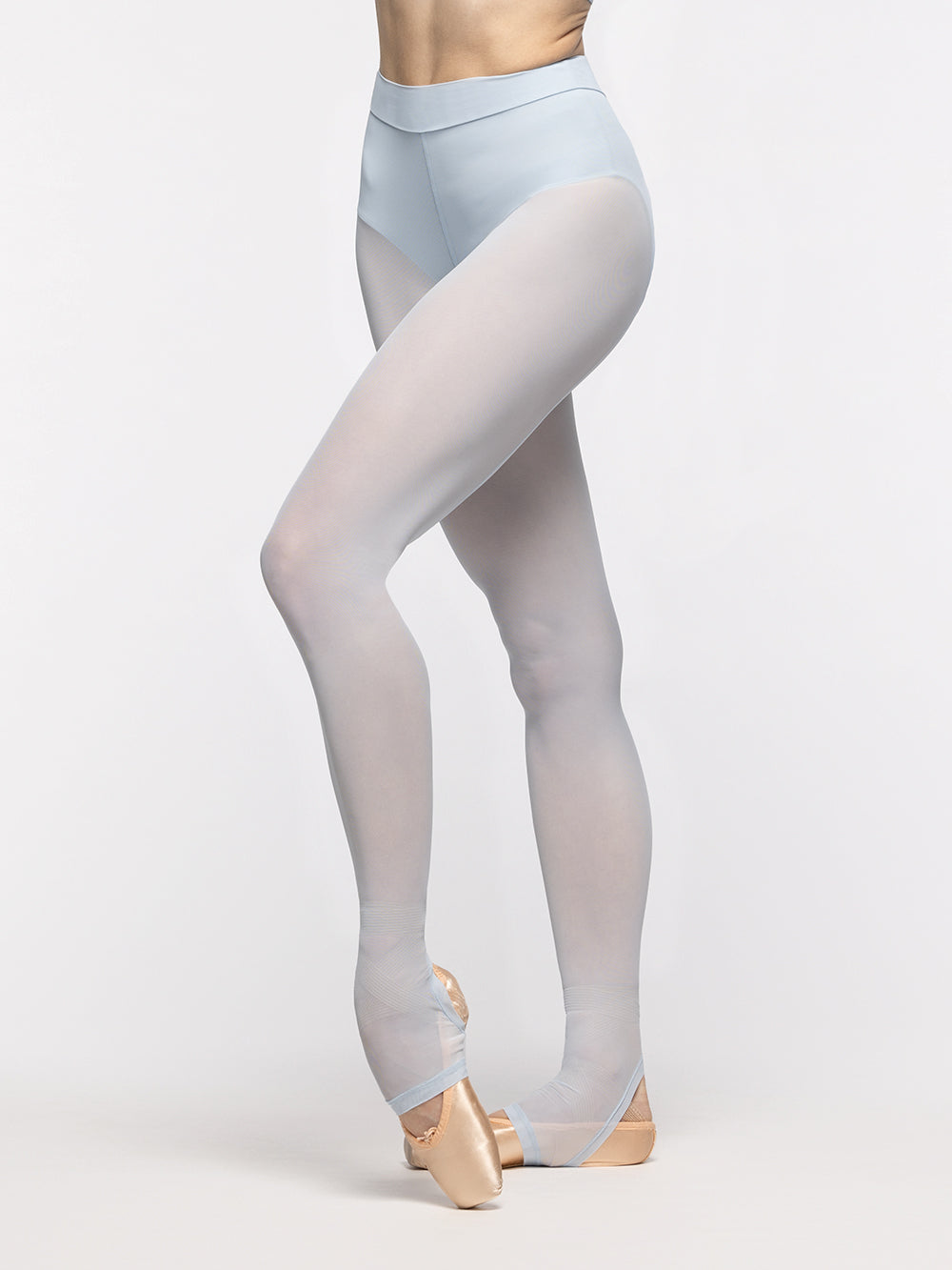 エレベ ダンスウェア スティラップバックシームタイツ フロストメッシュ Eleve Dancewear Stirrup Back Seam Tights Frost Mesh RTW