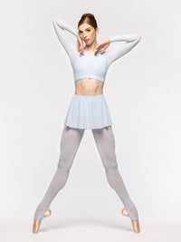 エレベ ダンスウェア スティラップバックシームタイツ フロストメッシュ Eleve Dancewear Stirrup Back Seam Tights Frost Mesh RTW
