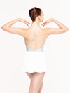 エレベ ダンスウェア チューリップ・スカート Eleve Dancewear Ribbed Tulip Skirt White RTW