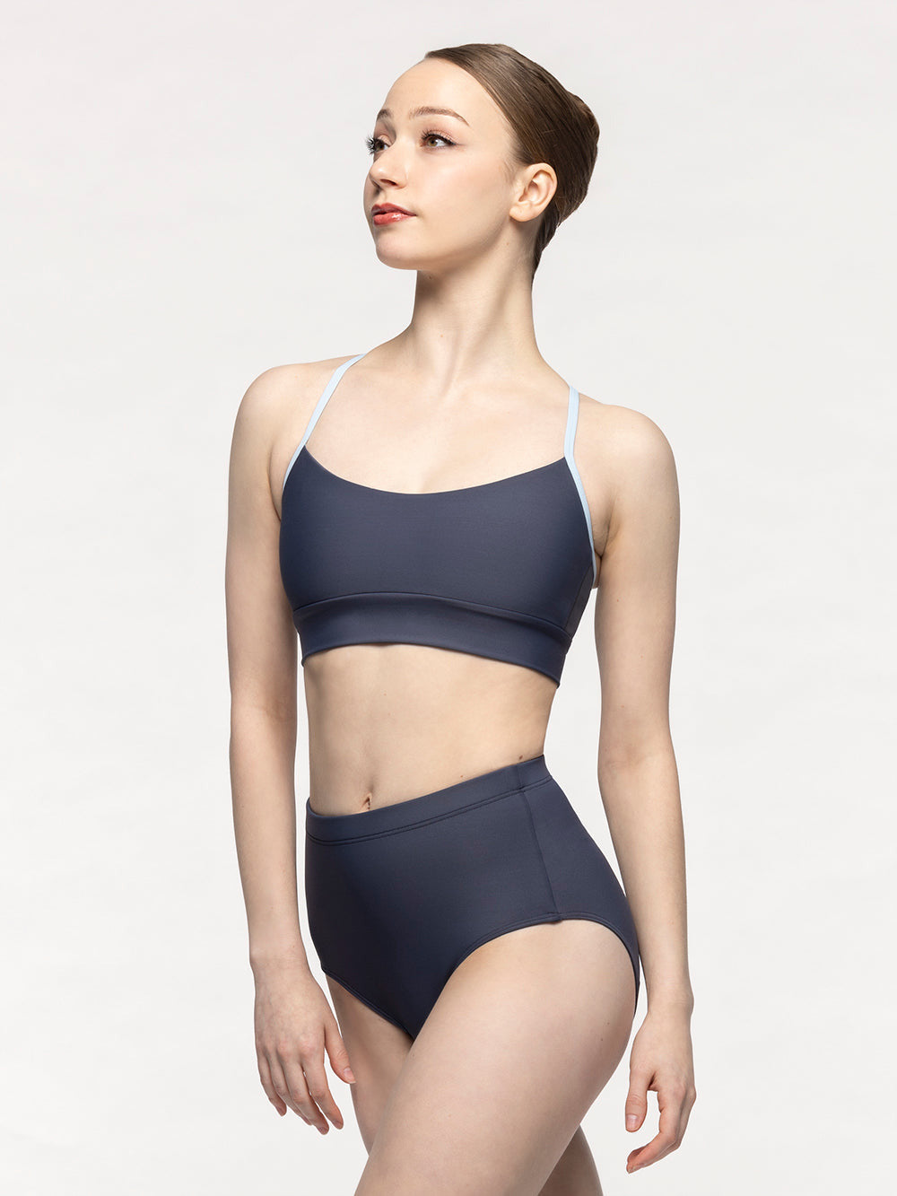 エレベ ダンスウェア Eleve Dancewear Dana High-Rise Briefs Graphite RTW