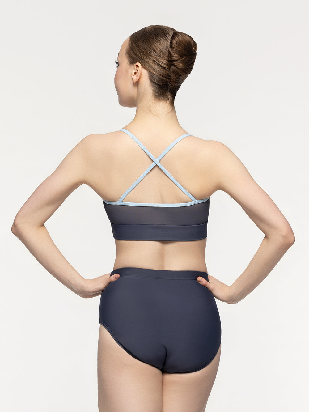 エレベ ダンスウェア Eleve Dancewear Dana High-Rise Briefs Graphite RTW