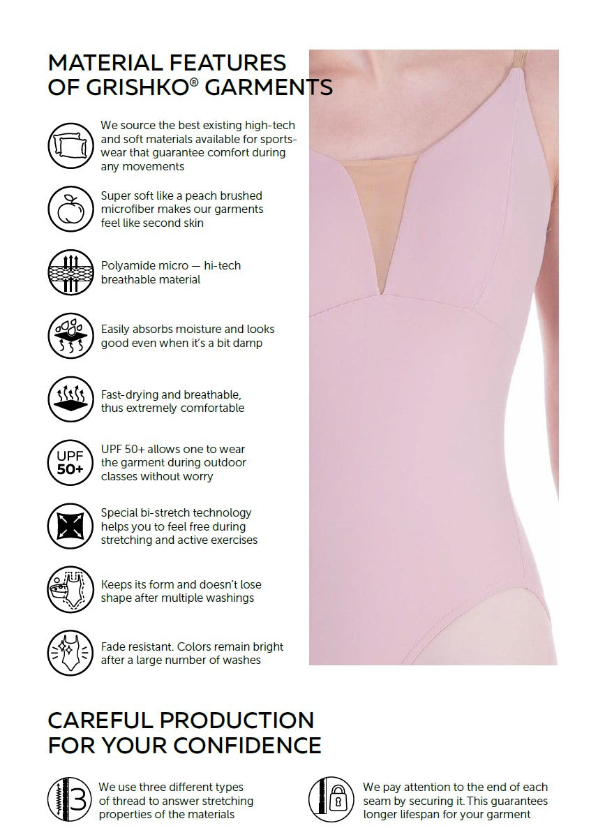 グリシコ レオタード【大人】Grishko VOLINA, High Neck Leotard