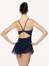 エレベダンスウェア ヒップスタースカート ダークネイビーメッシュ Eleve Dancewear Hipster Skirt Dark Navy Mesh RTW