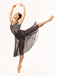 *エレベ ダンスウェア シフォン・リハーサル・スカート Eleve Dancewear Chiffon Rehearsal Skirt Black RTW