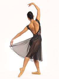 *エレベ ダンスウェア シフォン・リハーサル・スカート Eleve Dancewear Chiffon Rehearsal Skirt Black RTW