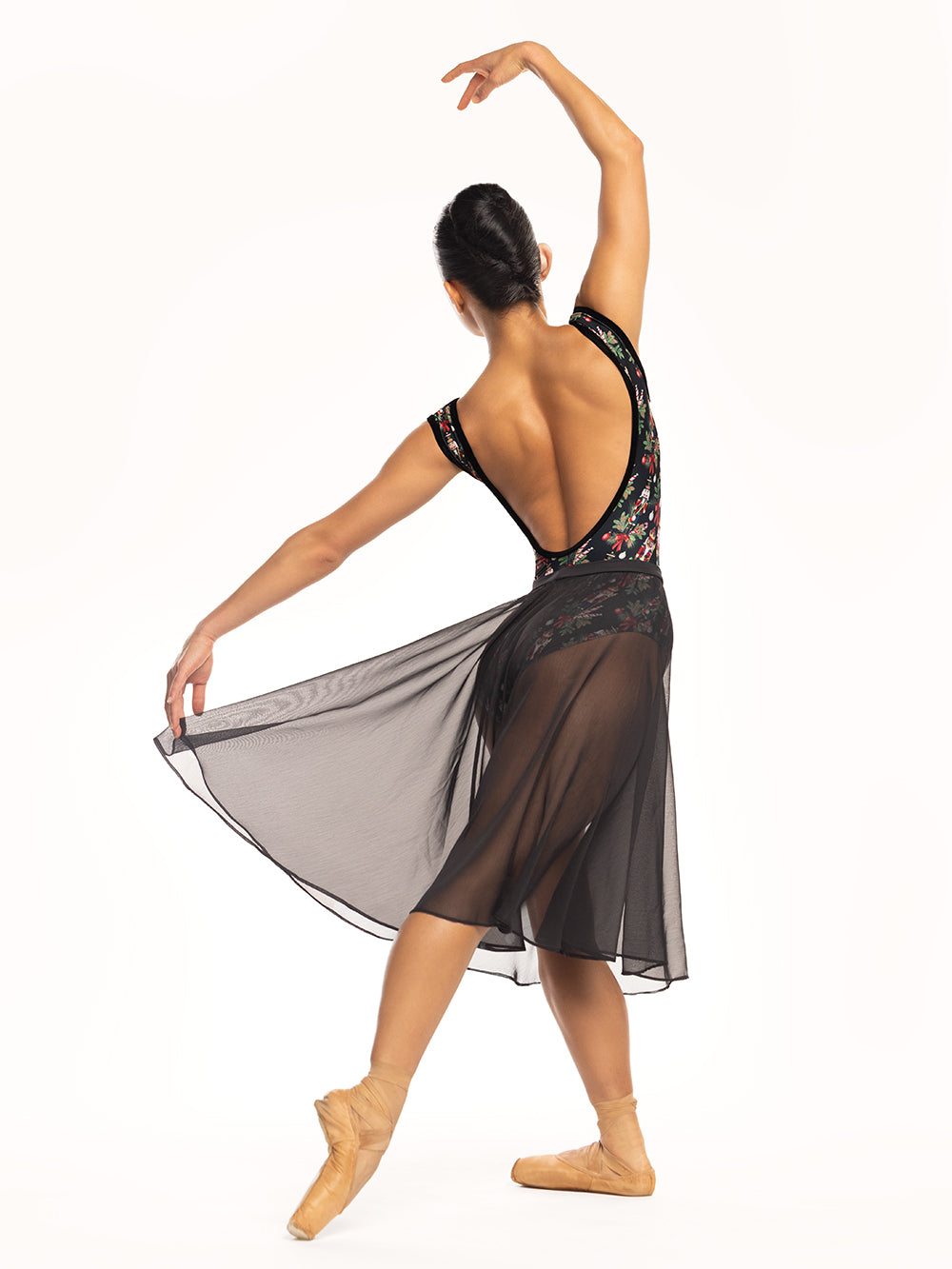 *エレベ ダンスウェア シフォン・リハーサル・スカート Eleve Dancewear Chiffon Rehearsal Skirt Black RTW