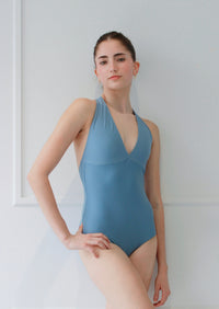 クラスイン ホルターネックレオタード Class In SMOG BLUE HALTER LEO