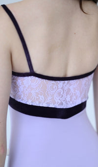 クラスイン キャミソールレオタード Class In LAVENDER LACE OVER CAMI