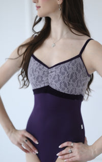 クラスイン キャミソールレオタード Class In PURPLE VELVET INSERT CAMI