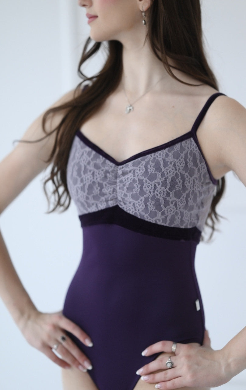 クラスイン キャミソールレオタード Class In PURPLE VELVET INSERT CAMI
