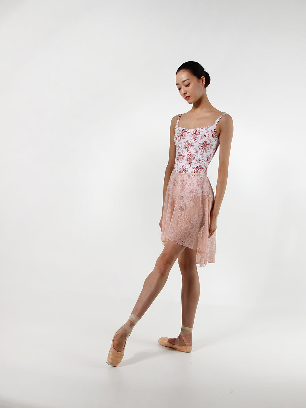 レヴダンス グレイス アンティークレーススカート ローズピンク LEVDANCE grace antique lace skirt ROSE PINK