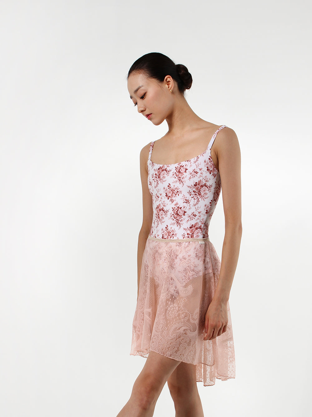 レヴダンス グレイス アンティークレーススカート ローズピンク LEVDANCE grace antique lace skirt ROSE PINK
