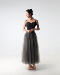 レヴダンス エレイン Aライン チュチュ チャコール LEVDANCE elain A line tutu CHARCOAL