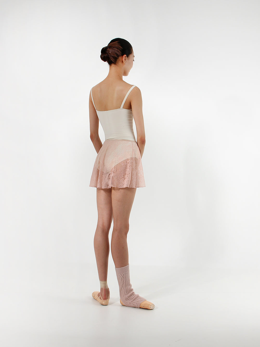 レヴダンス グレイス アンティークレーススカート ローズピンク LEVDANCE grace antique lace skirt ROSE PINK
